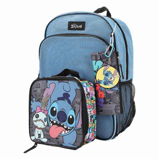 Picture of Disney Stitch Mesh 5 pc Youth Backpack Set