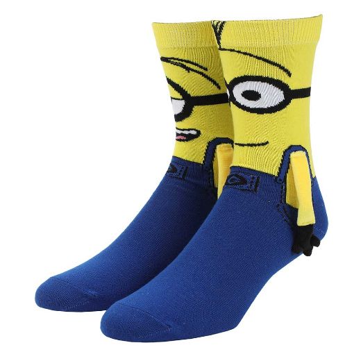 Picture of Minions Stewart & Kevin Magnetic 3D Crew Socks