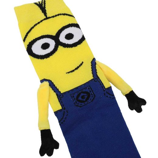 Picture of Minions Stewart & Kevin Magnetic 3D Crew Socks