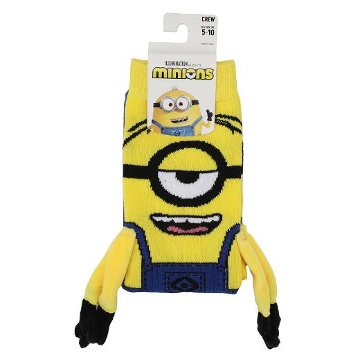 Picture of Minions Stewart & Kevin Magnetic 3D Crew Socks