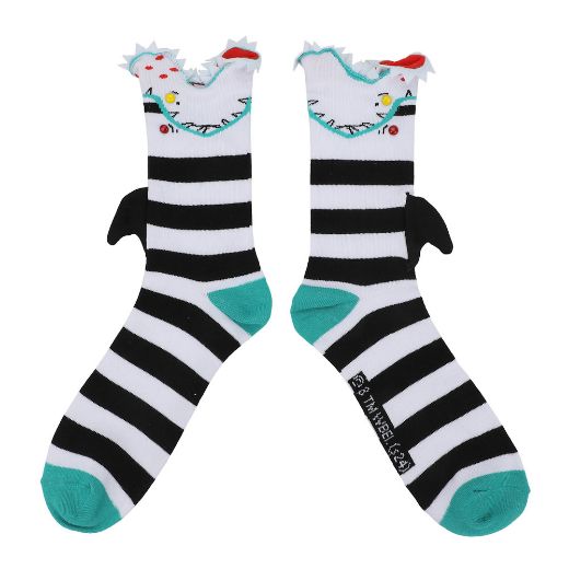 Picture of Beetlejuice Sandworm 3D Plush Crew Socks