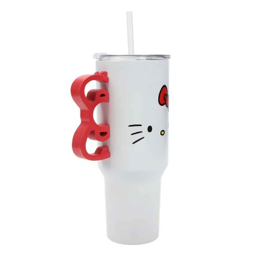 Picture of Hello Kitty 40 oz. Sculpted Handle Stainless Steel Tumbler