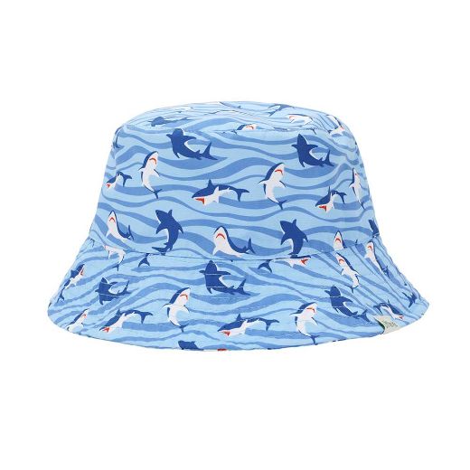 Picture of Little Me Shark Toddler Bucket Hat, Bag & Sunglasses Set