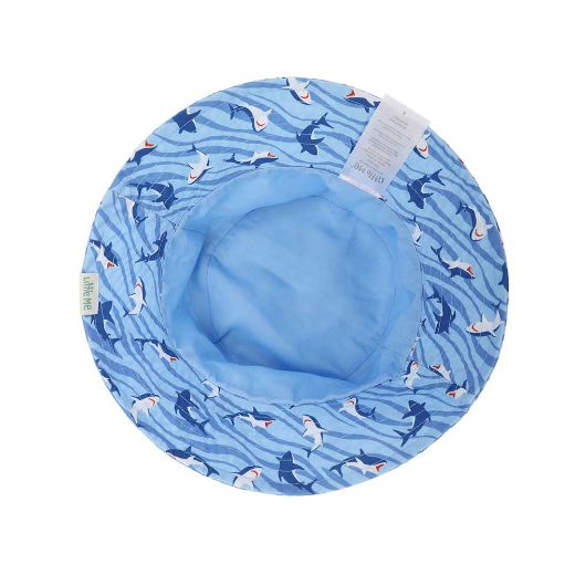 Picture of Little Me Shark Toddler Bucket Hat, Bag & Sunglasses Set