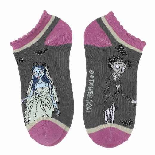 Picture of Tim Burton's Corpse Bride Junior's 5 Pair Ankle Socks