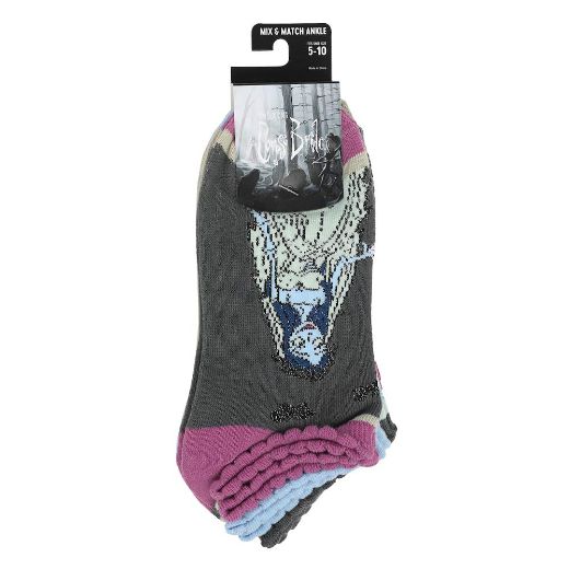 Picture of Tim Burton's Corpse Bride Junior's 5 Pair Ankle Socks