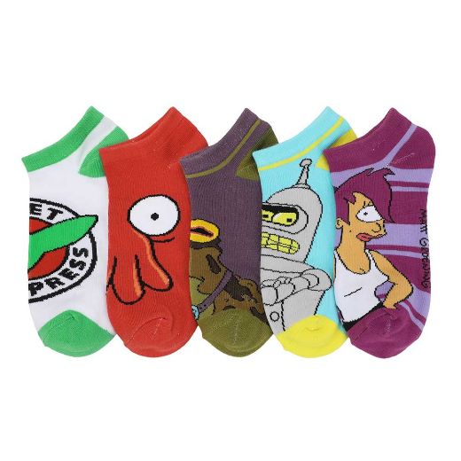 Picture of Futurama 5 Pair Ankle Socks