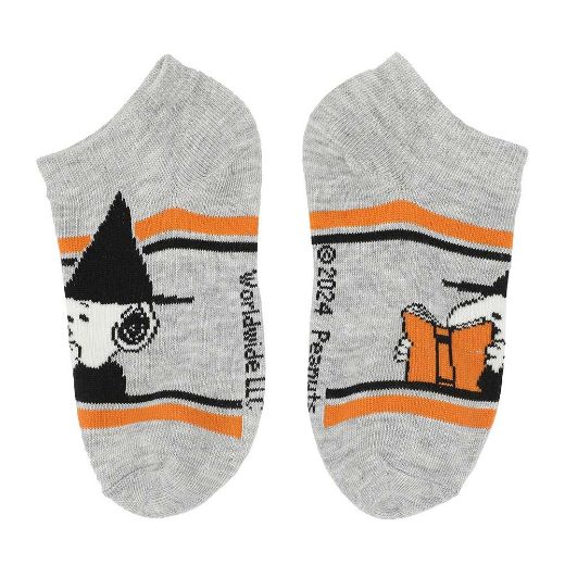 Picture of Peanuts Halloween Youth 6 Pair Ankle Socks