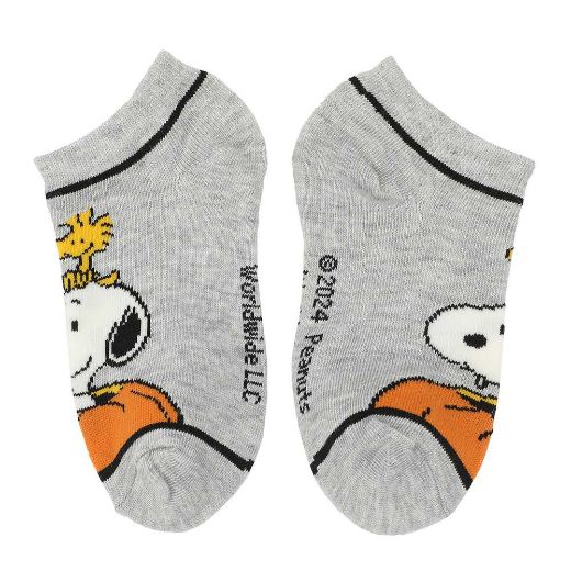 Picture of Peanuts Halloween Youth 6 Pair Ankle Socks