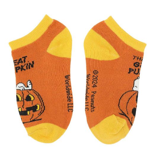 Picture of Peanuts Halloween Youth 6 Pair Ankle Socks