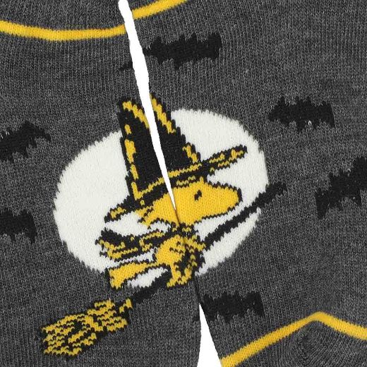 Picture of Peanuts Halloween Youth 6 Pair Ankle Socks