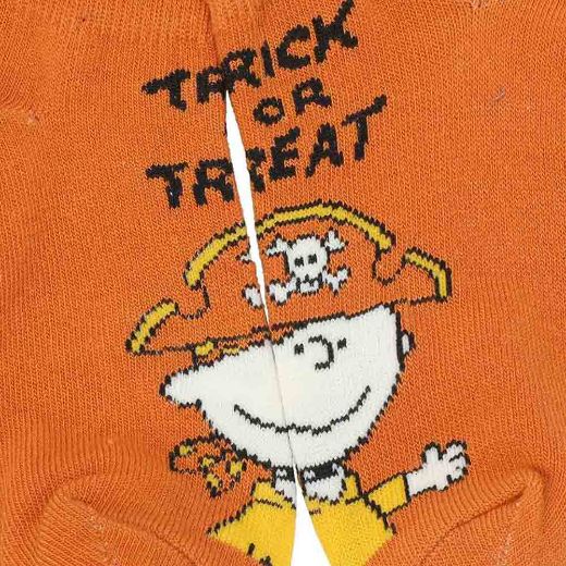 Picture of Peanuts Halloween Youth 6 Pair Ankle Socks