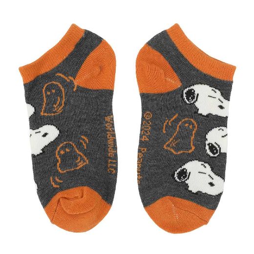 Picture of Peanuts Halloween Youth 6 Pair Ankle Socks