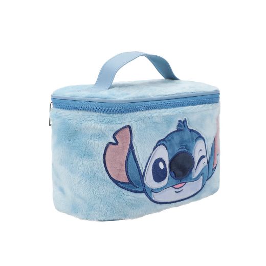 Picture of Disney Lilo & Stitch Faux Fur Travel Cosmetic Bag