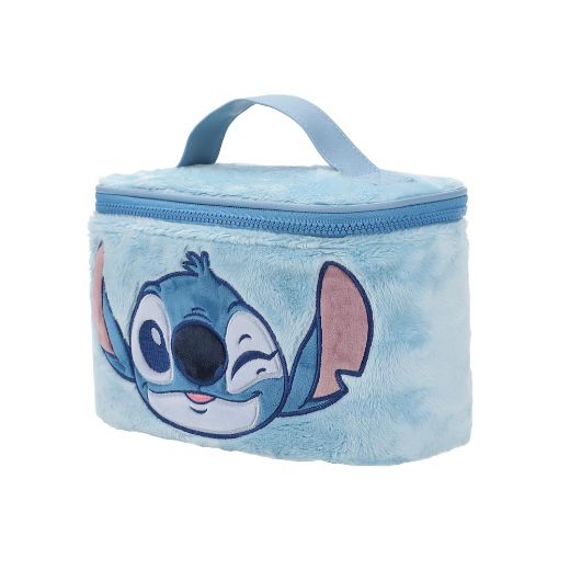 Picture of Disney Lilo & Stitch Faux Fur Travel Cosmetic Bag