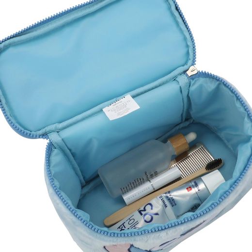 Picture of Disney Lilo & Stitch Faux Fur Travel Cosmetic Bag
