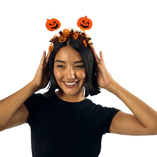 Picture of Bioworld Halloween Bats & Pumpkins Headbands