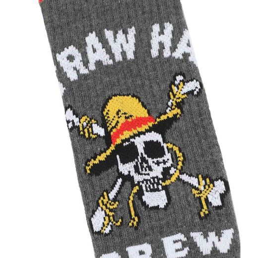 Picture of One Piece Straw Hat Pirates Adult 3 Pair Crew Socks