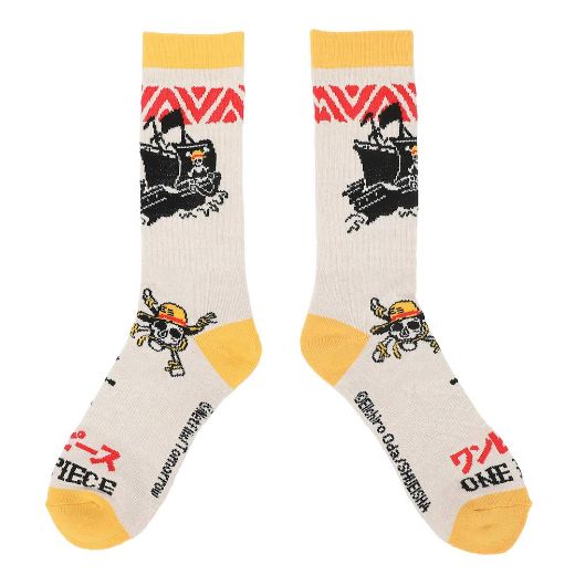 Picture of One Piece Straw Hat Pirates Adult 3 Pair Crew Socks