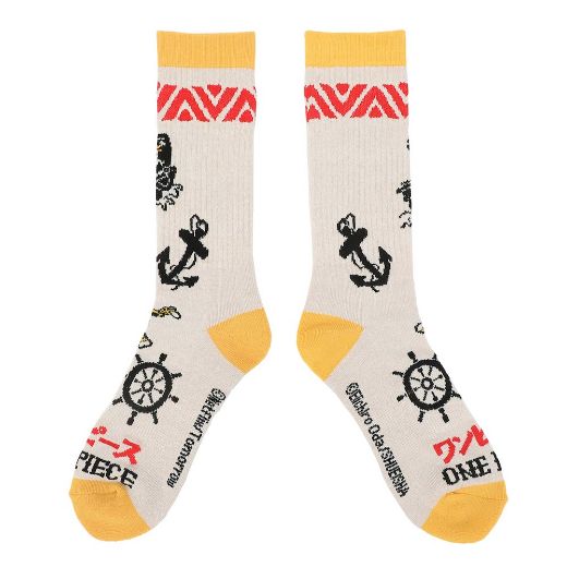 Picture of One Piece Straw Hat Pirates Adult 3 Pair Crew Socks