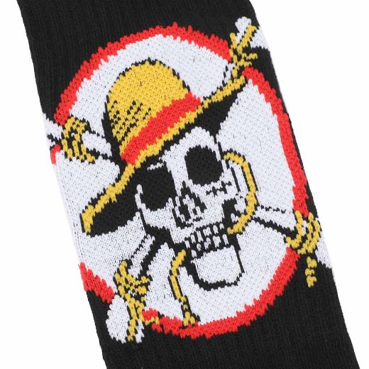 Picture of One Piece Straw Hat Pirates Adult 3 Pair Crew Socks