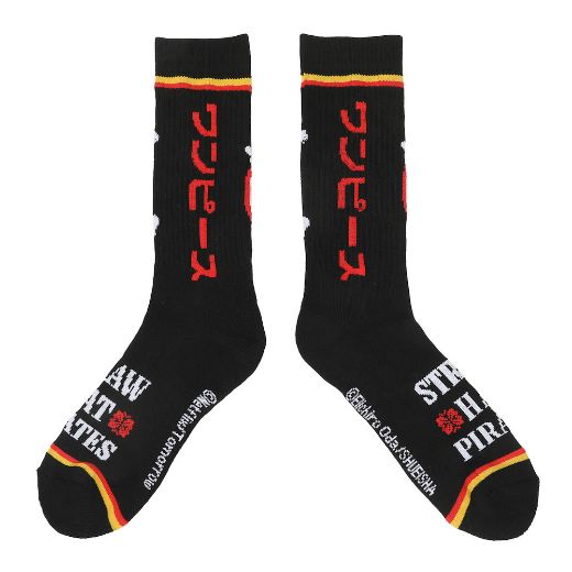 Picture of One Piece Straw Hat Pirates Adult 3 Pair Crew Socks