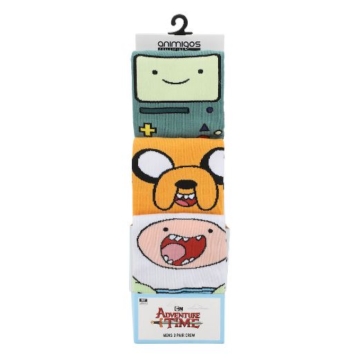 Picture of Adventure Time 3 Pair Animigos 360 Character Crew Socks