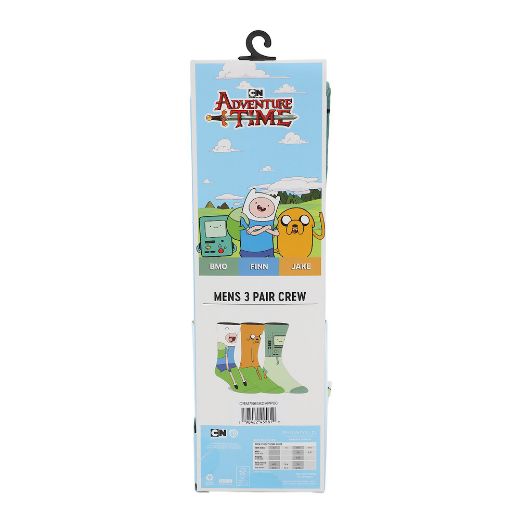 Picture of Adventure Time 3 Pair Animigos 360 Character Crew Socks