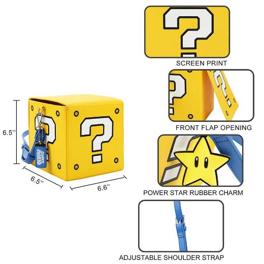 Picture of Super Mario Mystery Block Shaped Crossbody