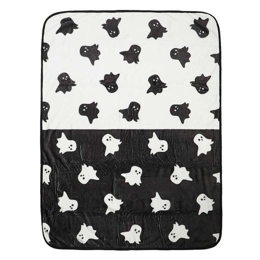 Picture of Bioworld Halloween Ghosts Fleece Throw Blanket