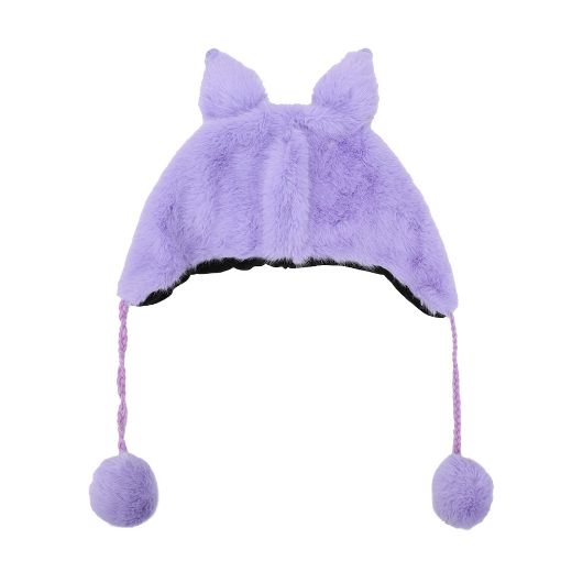 Picture of Kuromi Faux Fur 3D Laplander Beanie