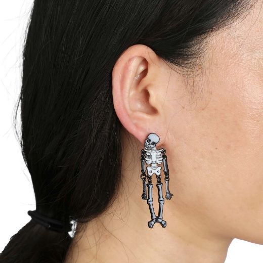 Picture of Bioworld Glow in the Dark Skeleton Earrings