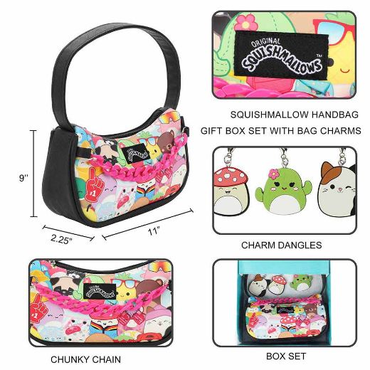 Picture of Squishmallows Youth Handbag & Charms Gift Box Set