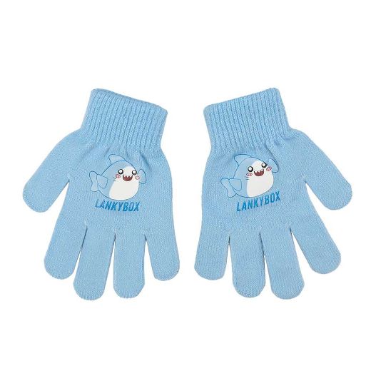 Picture of LankyBox Thicc Shark Youth 3D Beanie & Gloves Combo