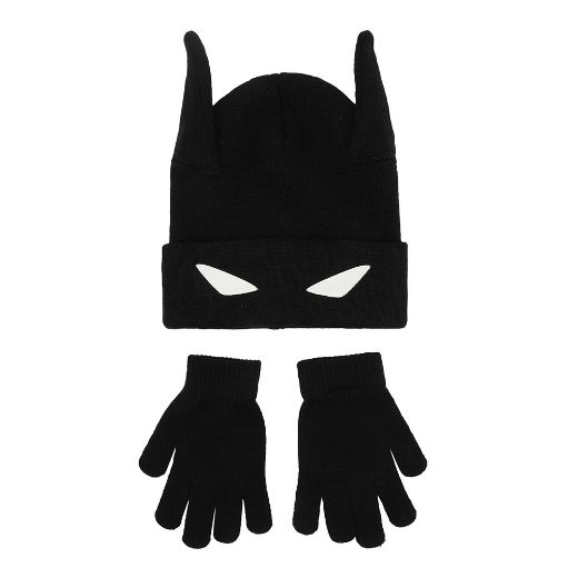 Picture of DC Comics Batman 3D Youth Beanie & Gloves Combo