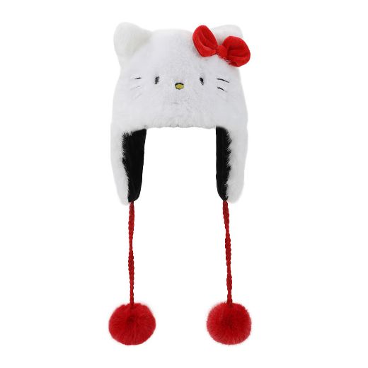Picture of Hello Kitty Faux Fur 3D Laplander Beanie