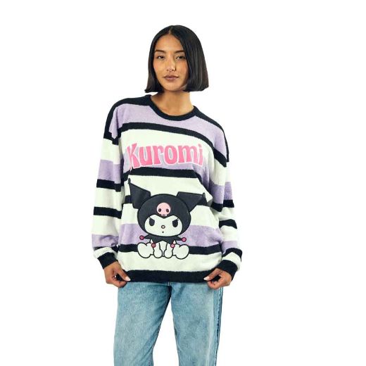 Picture of Kuromi Textured Juniors Oversized Sweater