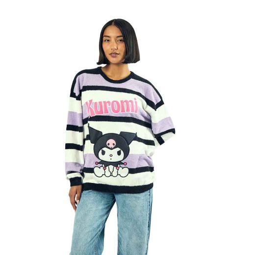Picture of Kuromi Textured Juniors Oversized Sweater