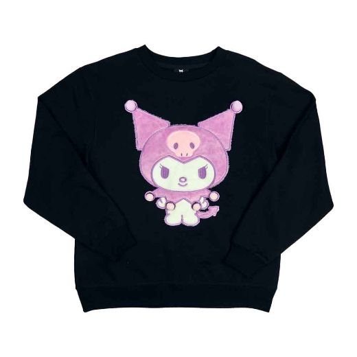 Picture of Kuromi 3D Pom Poms Juniors Oversized Sweatshirt