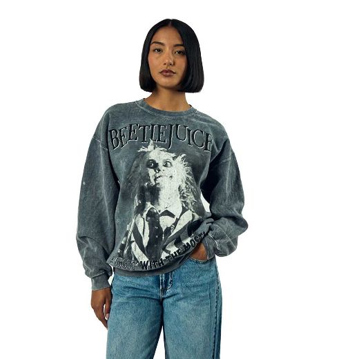 Picture of Beetlejuice The Ghost with the Most Distressed Unisex Sweatshirt