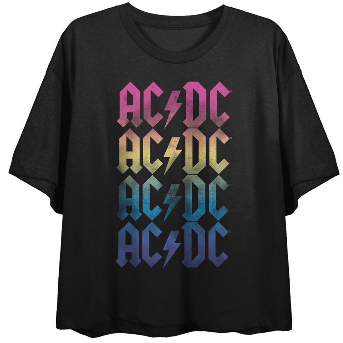 Picture of AC/DC Rainbow Crop Tee