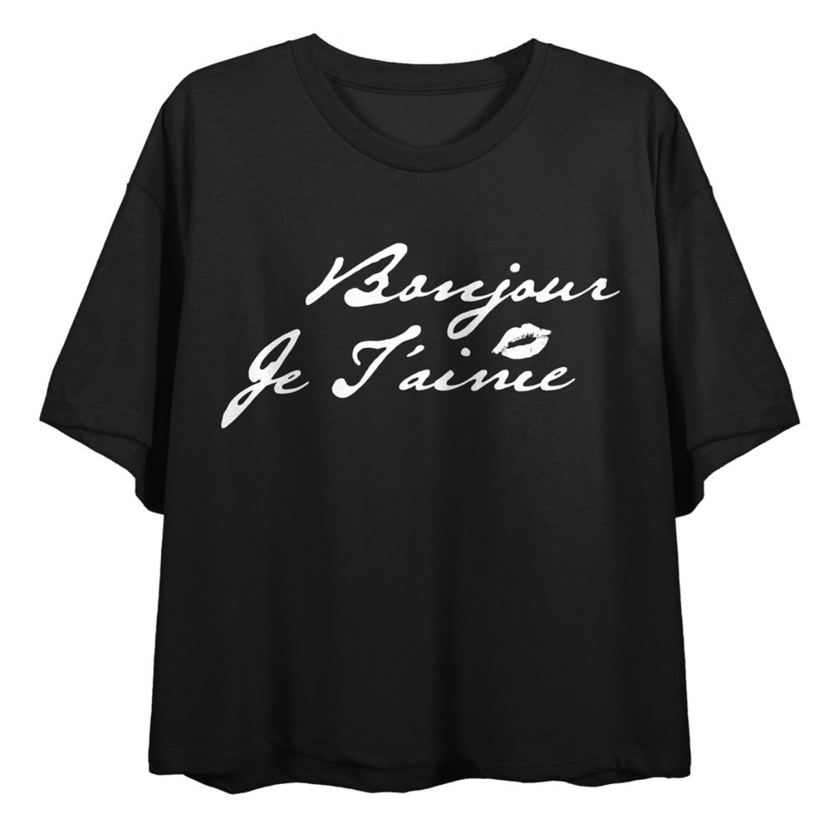 Picture of Bonjour Je T'aime Crop Tee