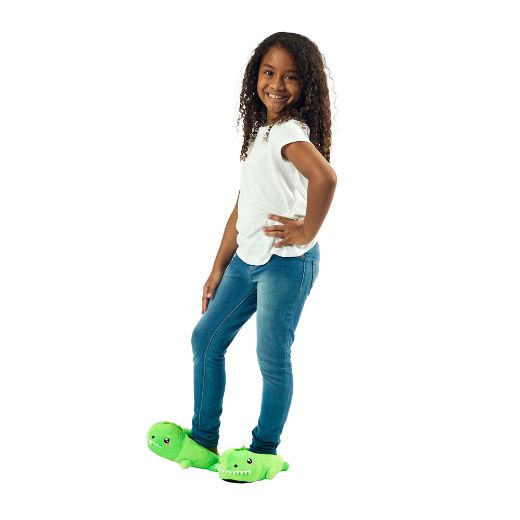 Picture of Bioworld Dino Youth 3D Plush Slippers