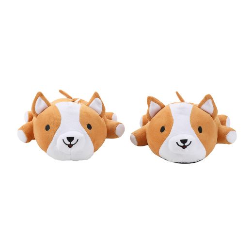 Picture of Bioworld Corgi Youth 3D Plush Slippers