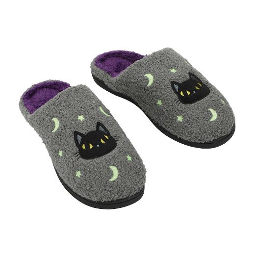 Picture of Bioworld Glow in the Dark Faux Fur Scuff Slipper