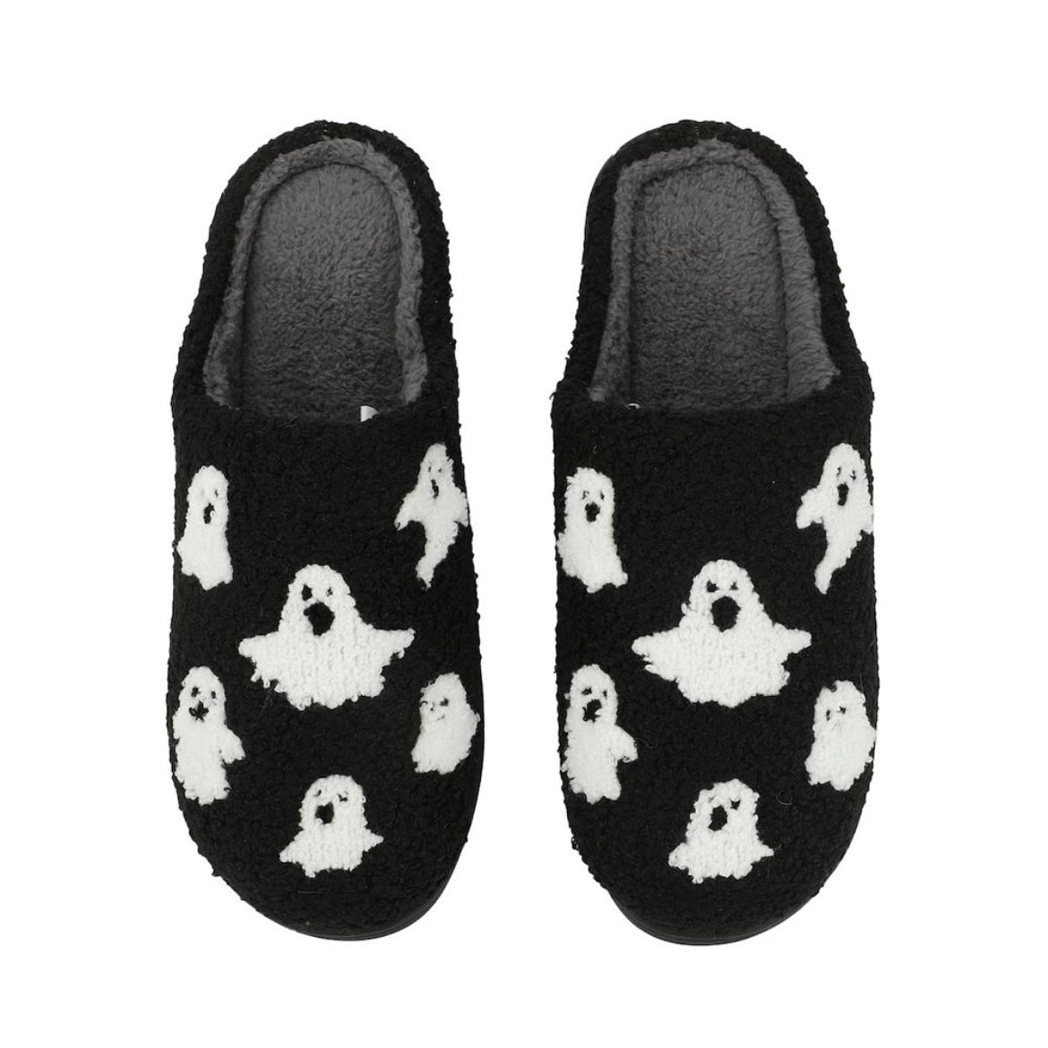 Picture of Bioworld Ghosts Faux Fur Scuff Slipper