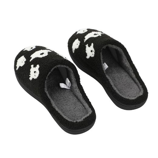 Picture of Bioworld Ghosts Faux Fur Scuff Slipper
