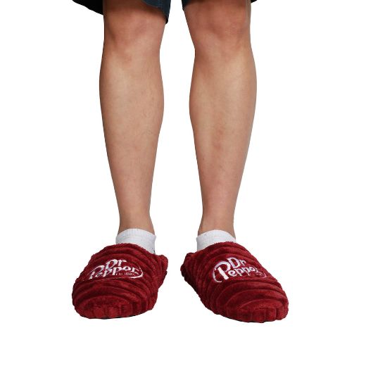 Picture of Dr. Pepper Faux Fur Scuff Slipper