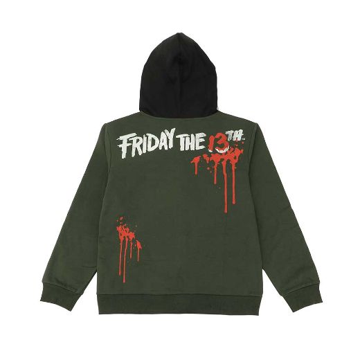 Picture of Friday the 13th Jason Cosplay Zip-up Mask Hoodie
