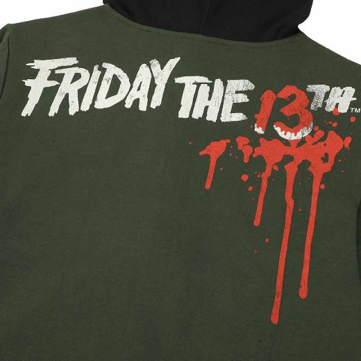 Picture of Friday the 13th Jason Cosplay Zip-up Mask Hoodie